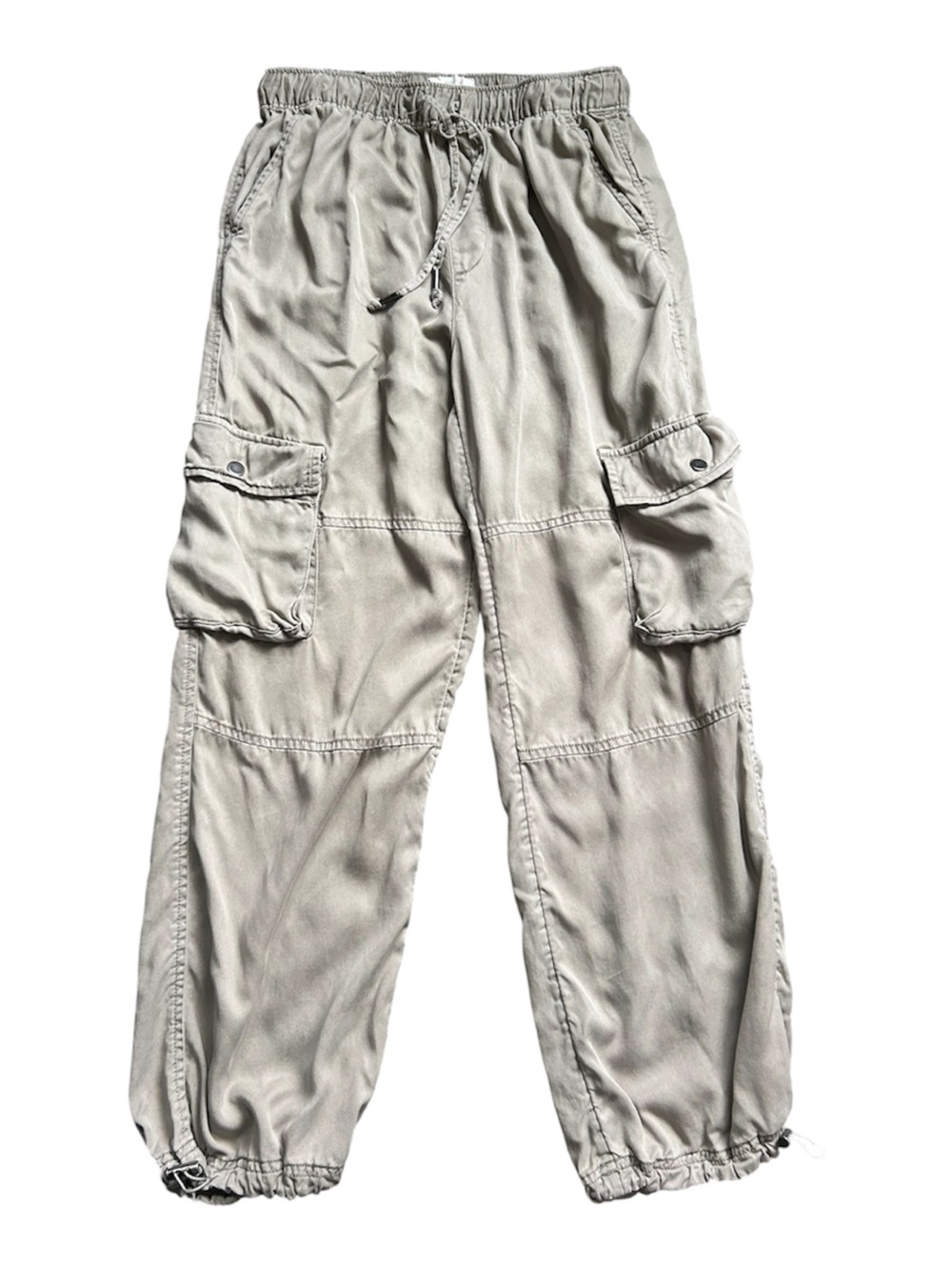 C&C California 100% Lyocell khaki/olive green color cargo style joggers Small